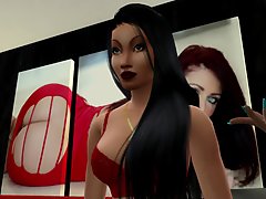 Sims 4 - Halloween xxx (Asa Akira, Alexis Texas, Abella Danger) Censored